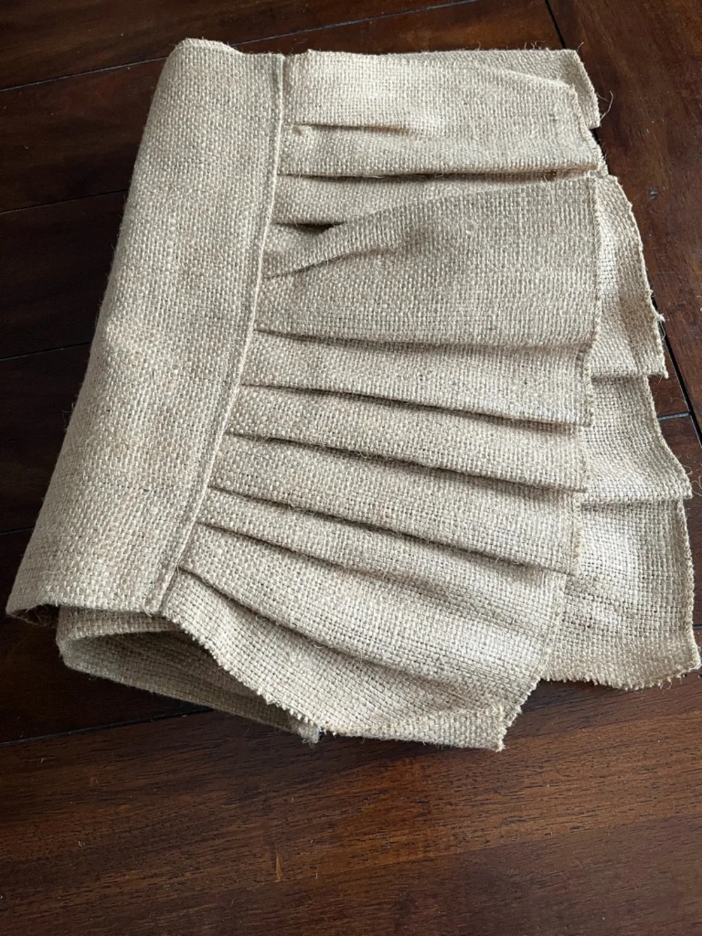 Rustic Burlap Ruffle Table Runner 14x72 Farmhouse Cottage Decor